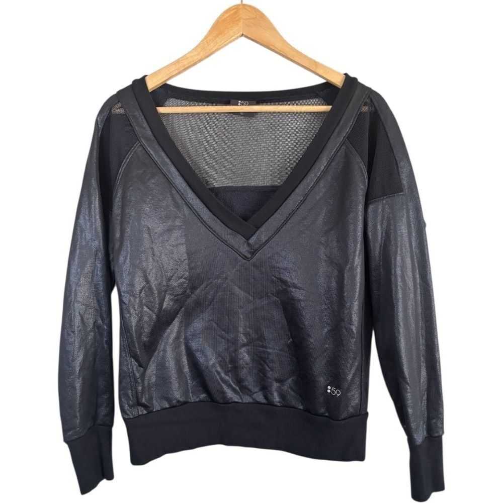 Splits59 Black V Neck Pullover Sweater